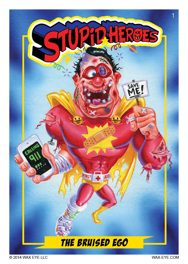 Stupid Heroes Trading Cards - 8-Card Pack - Series 1