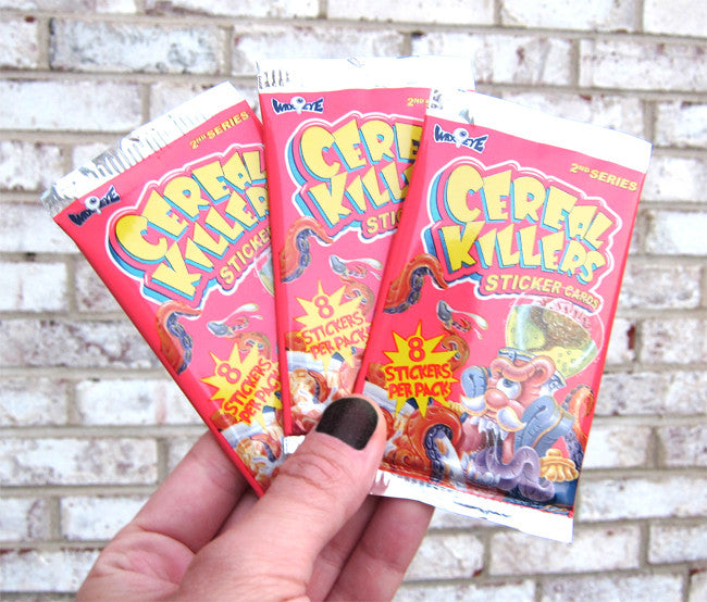 Cereal Killers Sticker Cards 8Sticker Pack Series 2 ManGlaze