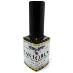 Santorum brown matte nail polish bottle 