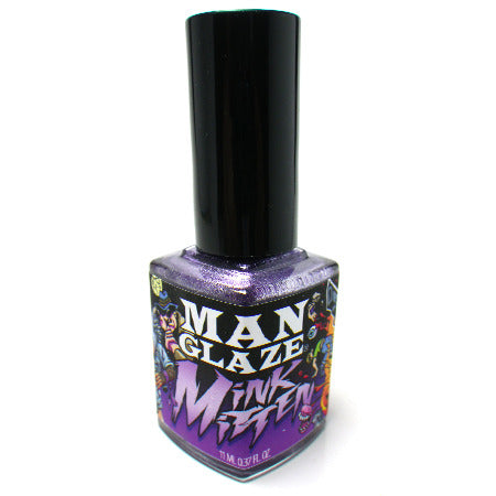 Mink Mitten metallic lavendar matte nail polish bottle in Simko art