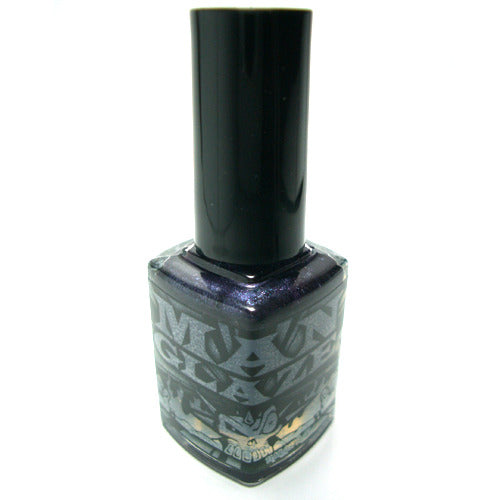 Cabron dark purple matte nail polish bottle 